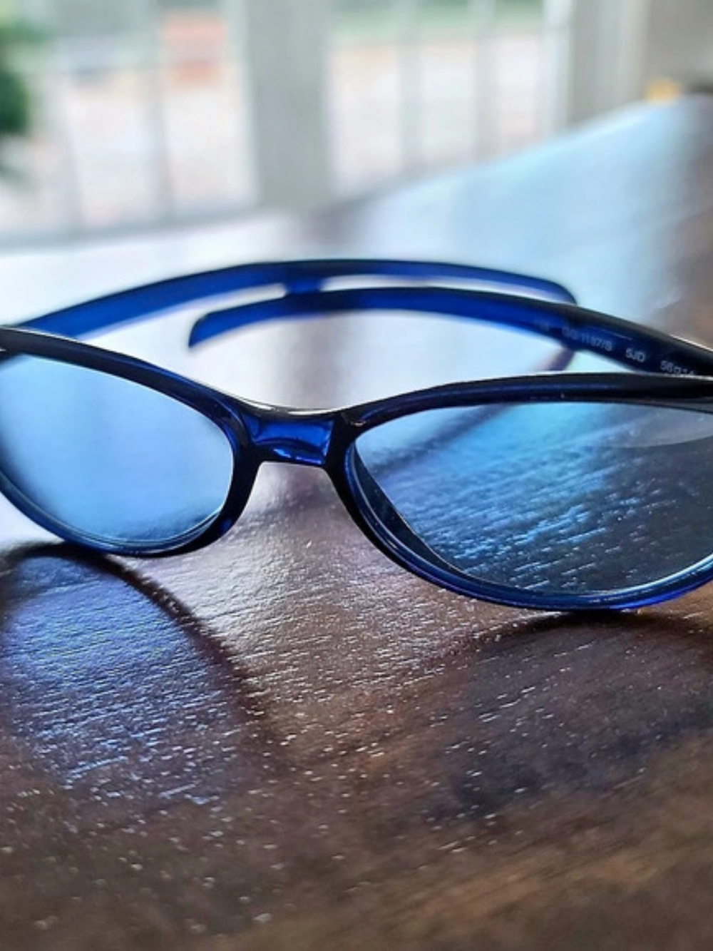 Gucci GG 1187/S Oval Sunglasses Blue Black Glasses